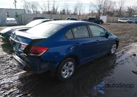 2013 Honda Civic Lx z USA, uszkodzony, nr VIN 2HGFB2F53DH592290